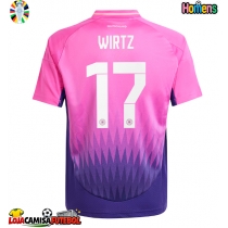 Camisa de Futebol Alemanha Florian Wirtz #17 Equipamento Secundário Europeu 2024 Manga Curta
